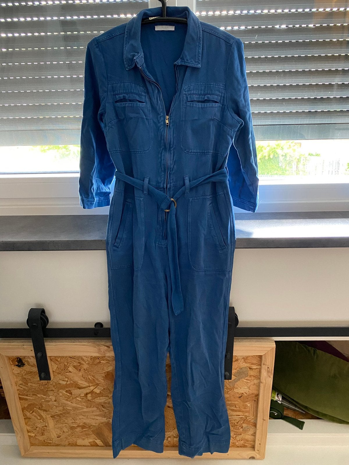 Mooie jeans jumpsuit By-bar maat L zgan, Kleding | Dames, Jumpsuits, Ophalen of Verzenden, Zo goed als nieuw, Maat 42/44 (L), Blauw