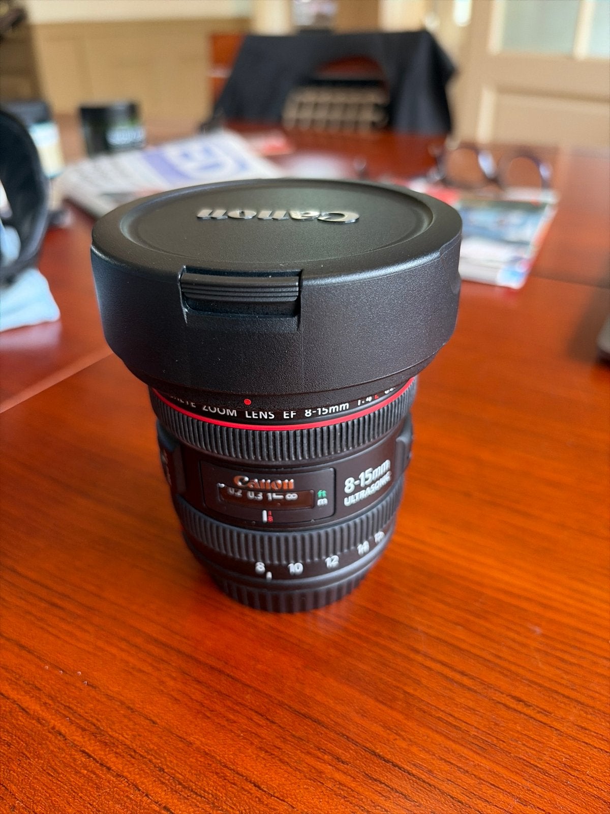 Canon EF 8-15mm f/4L Fisheye USM Lens - Zo goed als nieuw, Ophalen, Canon, Autofocus, Fisheye-lens