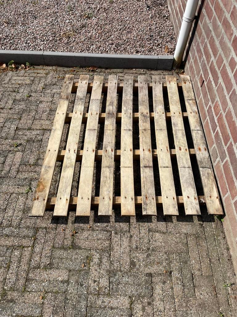 Gratis pallet, Doe-het-zelf en Verbouw, Hout en Planken, Ophalen, Gebruikt, 50 mm of meer, Pallet