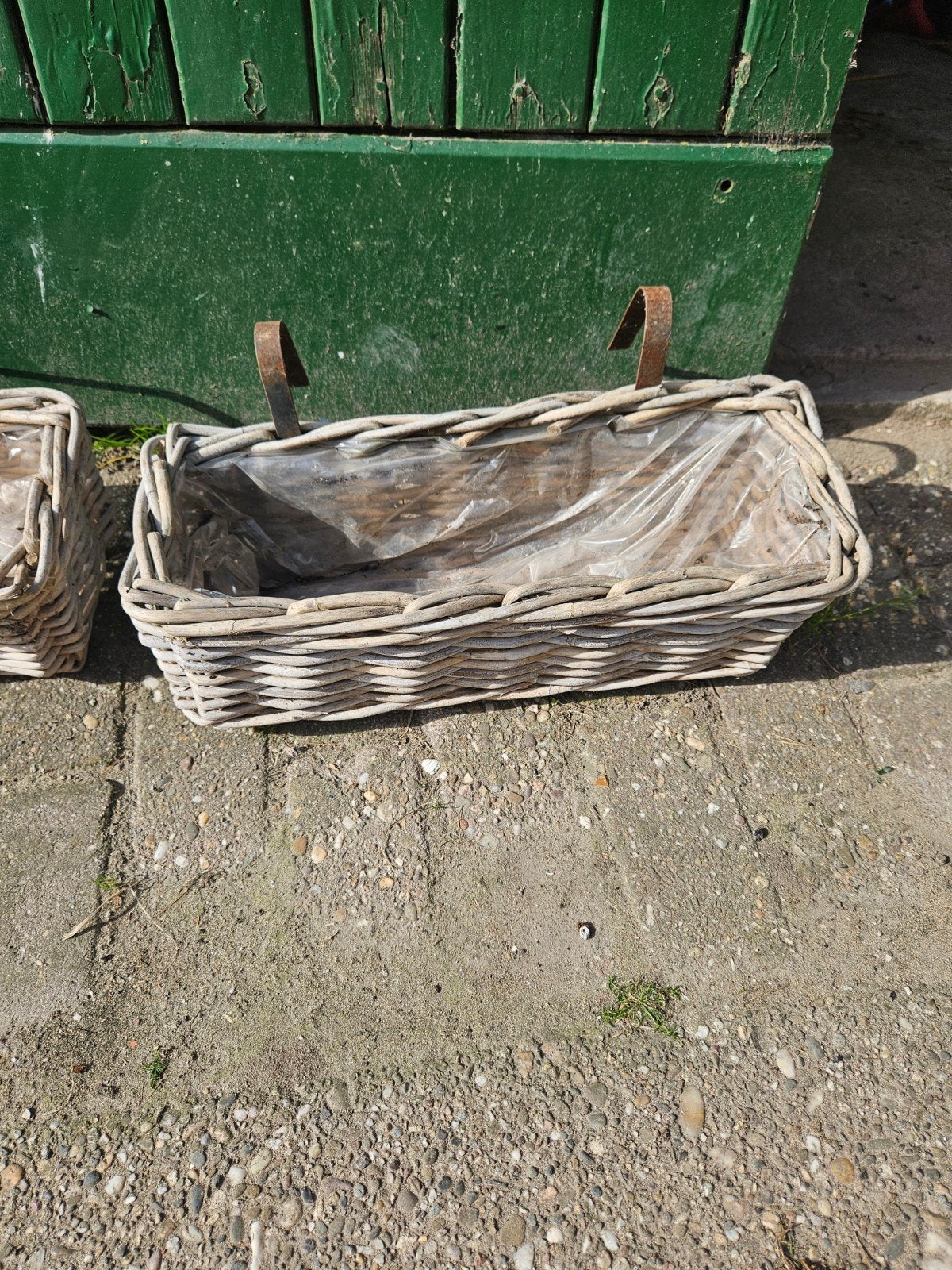Rotan Balkonmand / Hang Plantenbak, Overige materialen, Gebruikt, Minder dan 30 cm, Balkon