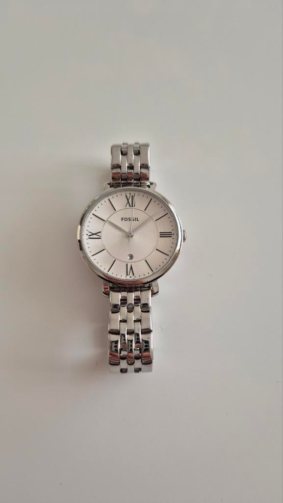 Fossil horloge zilver, Ophalen, Gebruikt