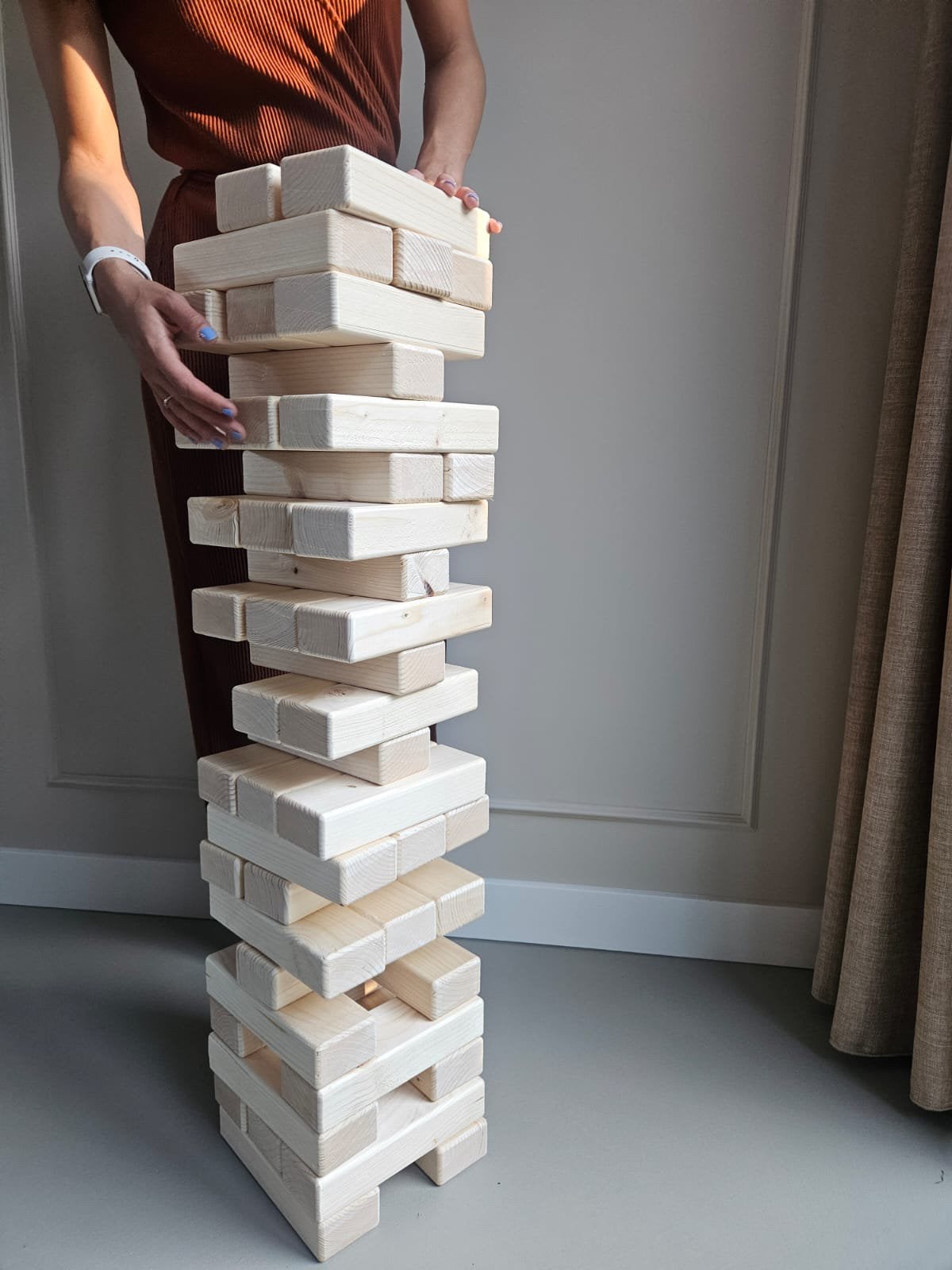 XL Jenga 70 cm hoog - Te huur, Ophalen, Gebruikt, Geboorte of Huwelijk