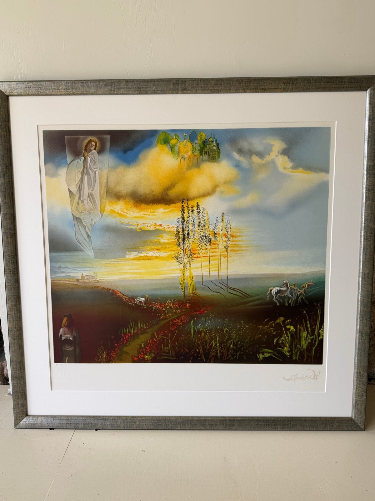 Salvador Dalí - El Camino de Pubol (1973) - Lithografie, Antiek en Kunst, Gelimiteerde oplage, Ophalen, Landschappen, Lithografie