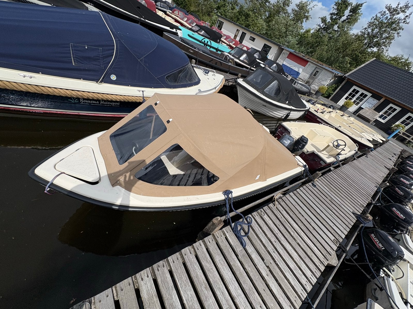 Liberty Admiral sloep 4.35mtr, Watersport en Boten, Gebruikt, Buiskap, Ophalen of Verzenden, Buitenboordmotor