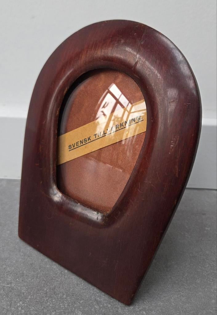 Antiek Zweeds houten fotolijstje, Ophalen of Verzenden
