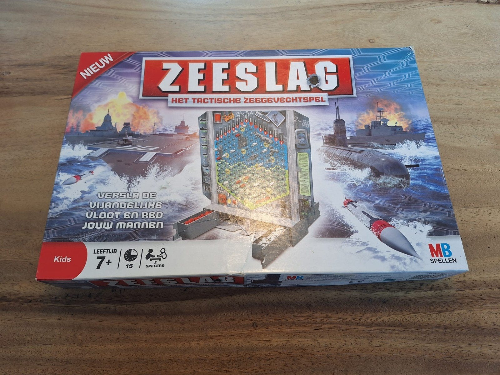 Zeeslag: Het Tactische Zeegevechtspel - Nieuw, Een of twee spelers, Ophalen, Nieuw, MB Spellen