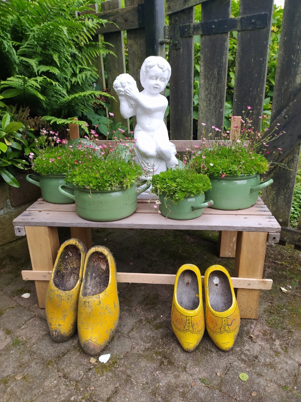 Leuk stenen tuinbeeld, 52 cm , wie heeft er plekje voor?, Ophalen