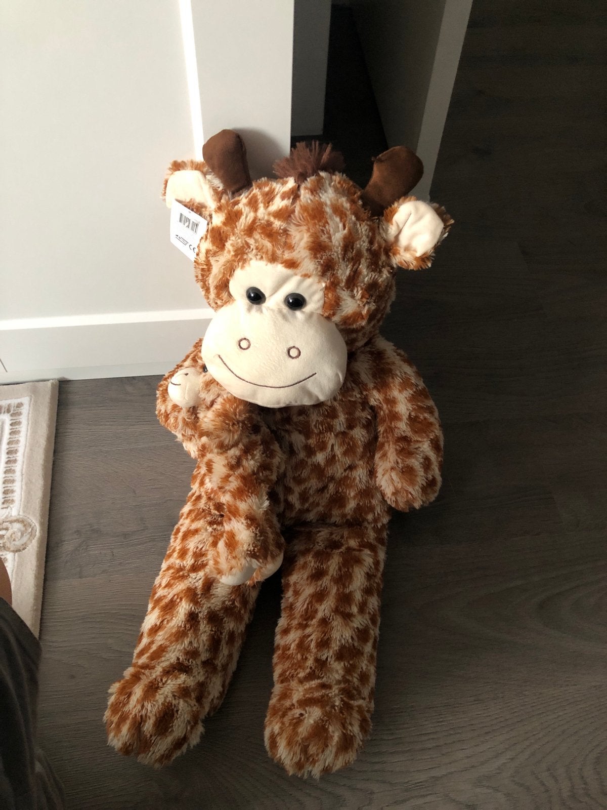 Grote knuffel giraf met baby giraf - Nieuw met label, Overige merken, Giraf, Overige karakters, Nieuw