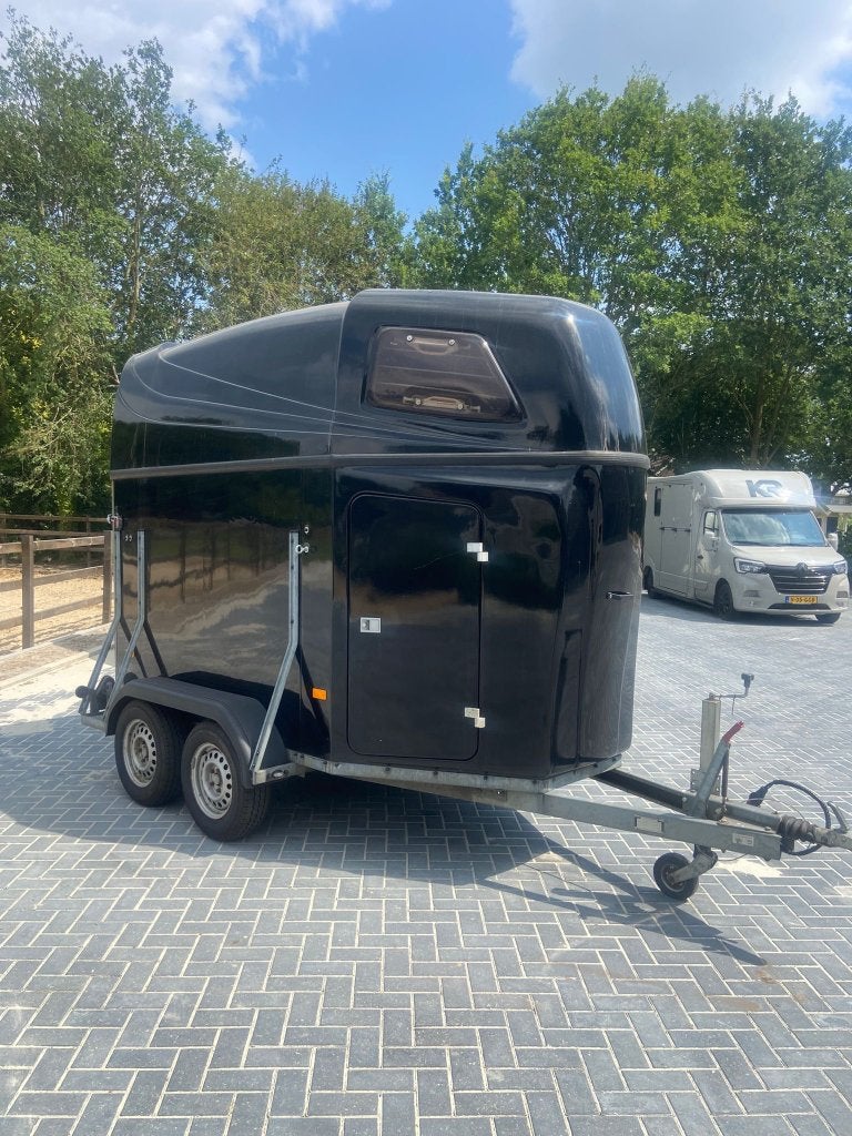 2  Prds Volpolyester Hotra Voltaire met Zadelkamer, Ophalen of Verzenden, Gebruikt, Polyester, 2-paards trailer