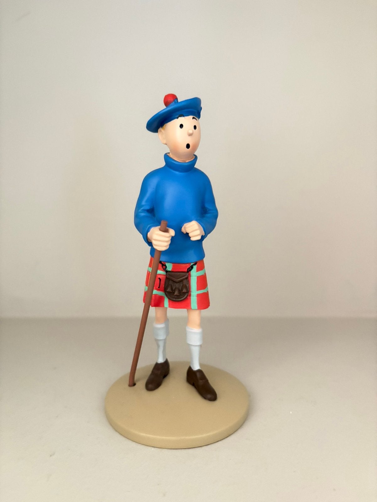 Kuifje/Tintin beeld Kuifje Kilt Moulinsart, Verzamelen, Stripfiguren, Ophalen of Verzenden, Kuifje, Zo goed als nieuw, Beeldje of Figuurtje