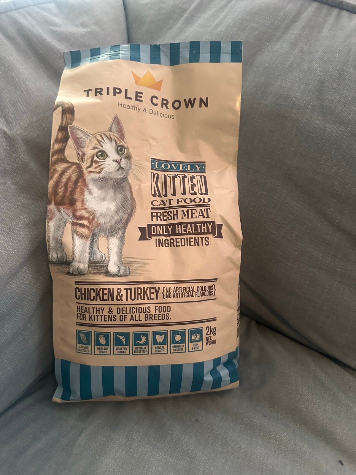 Kitten brokken, Ophalen