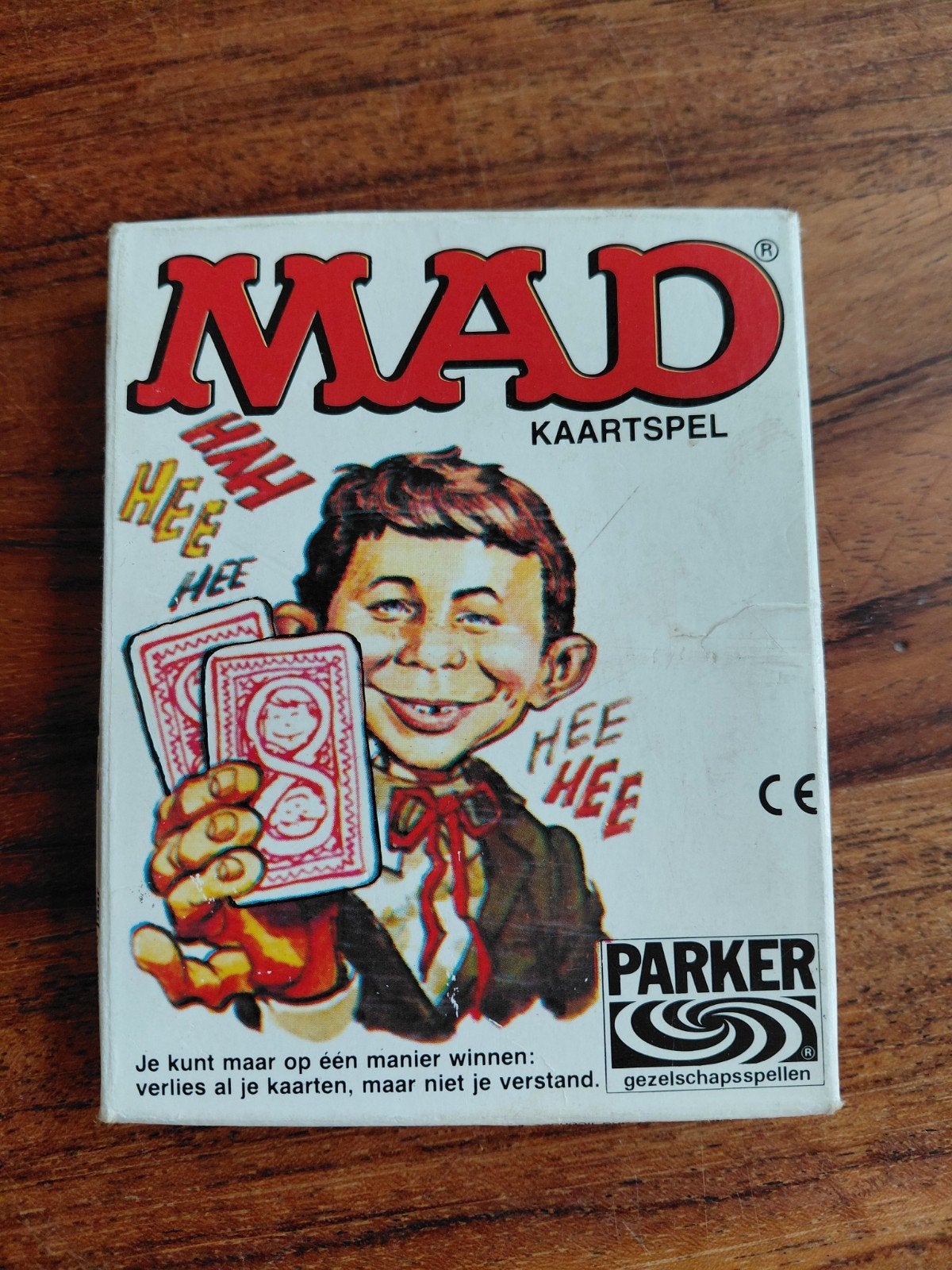 Vintage MAD Kaartspel - Parker Brothers (1980), Drie of vier spelers, Ophalen of Verzenden, Gebruikt, Parker Brothers