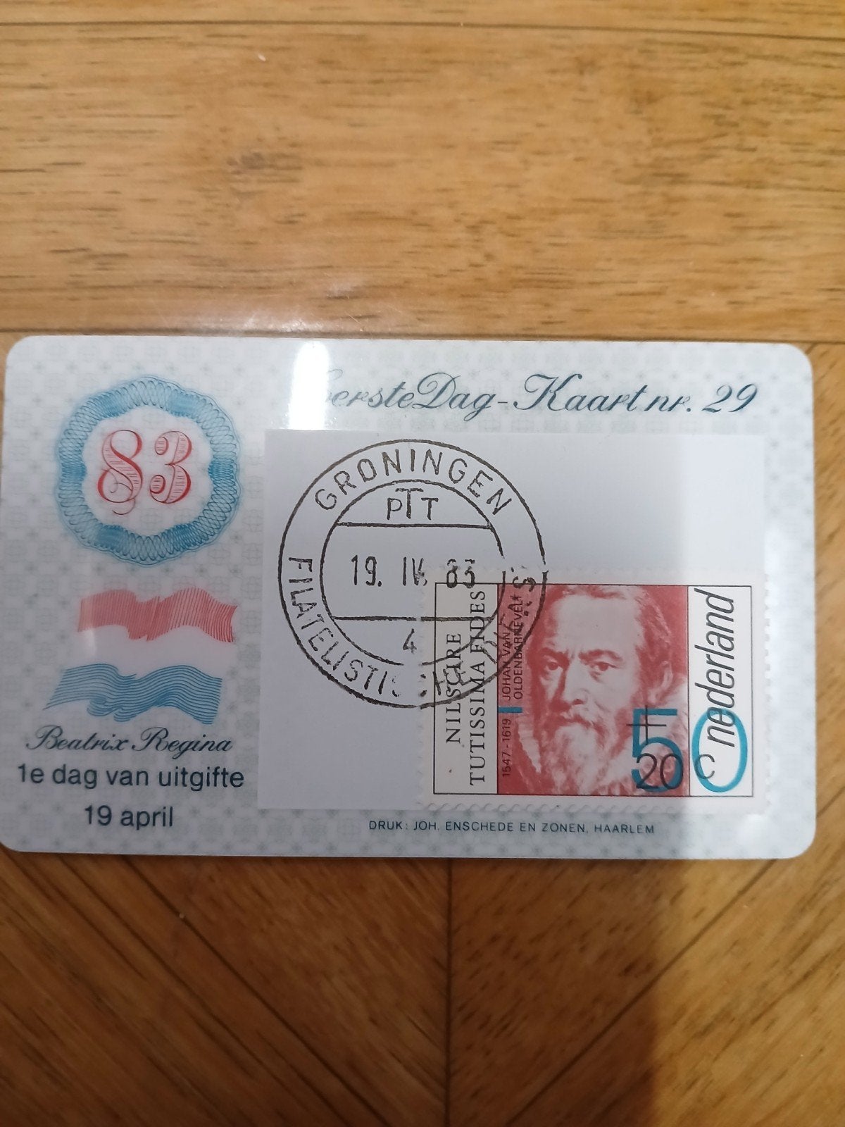 Eerste Dag Kaart nr. 29 Beatrix Regina 1983, Ophalen of Verzenden, Beschreven, Nederland