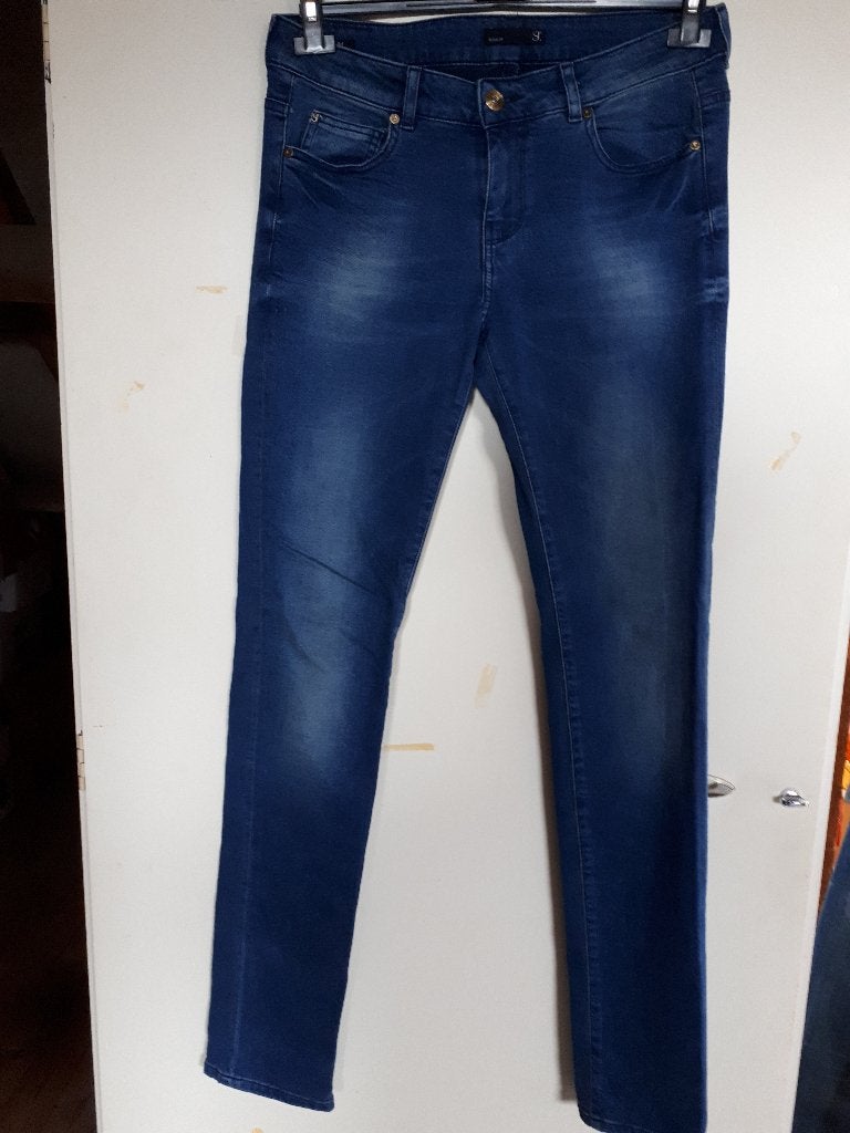 blauwe jeans, Supertrash, maat 28/34, Supertrash, Zo goed als nieuw, W28 - W29 (confectie 36), Verzenden