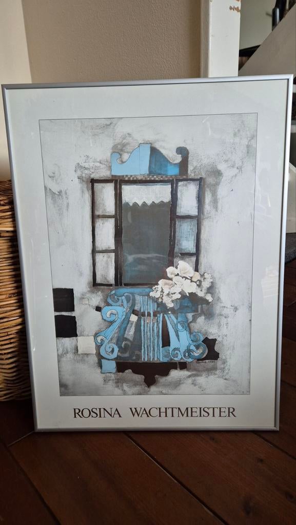 Rosina Wachtmeister zgan in lijst van Nielsen 63 x 47 cm, Huis en Inrichting, Woonaccessoires | Schilderijen, Tekeningen en Foto's