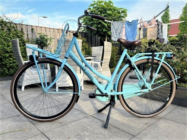 Cortina U4 Transport RN3 28 Inch  damesfiets, kleur Blauw, Overige merken, Terugtraprem, Gebruikt, Versnellingen