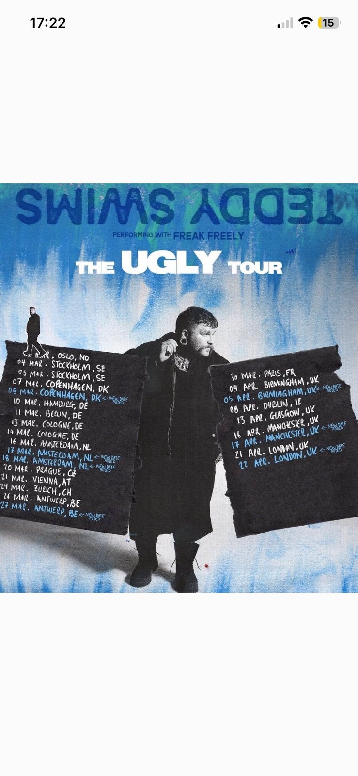 Teddy swims, Tickets en Kaartjes, Concerten | Pop, Twee personen, Maart