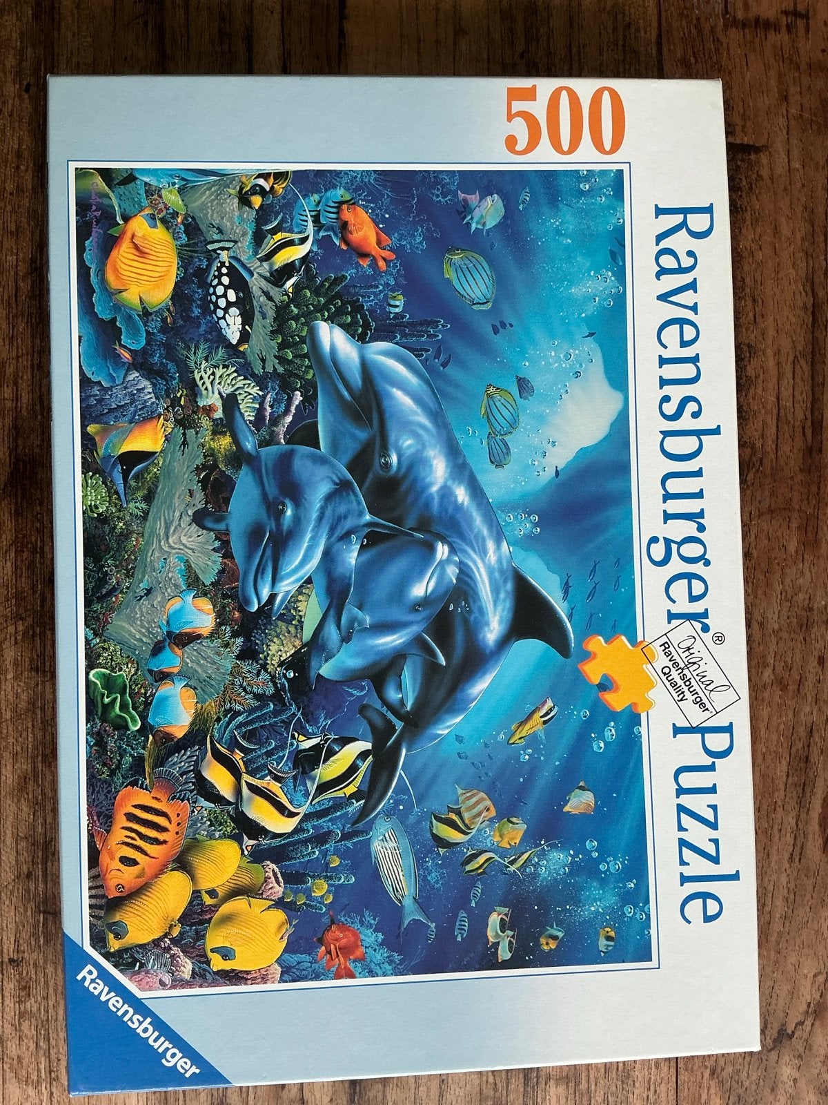 Ravensburger Dolfijnen Puzzel 500 stukjes, Ophalen of Verzenden, Meer dan 50 stukjes, Zo goed als nieuw, 6 jaar of ouder