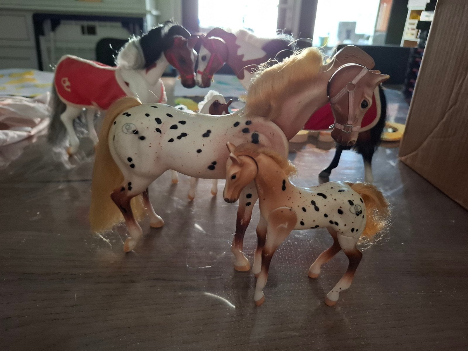 grand champion merrie met veulen, Verzamelen, Dierenverzamelingen, Ophalen of Verzenden, Zo goed als nieuw, Paard, Beeldje of Figuurtje