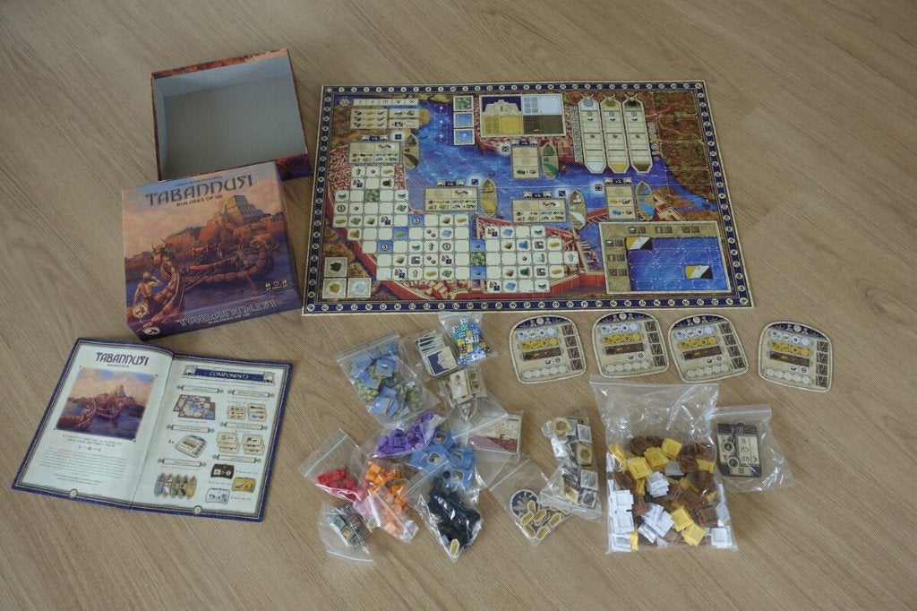 Tabannusi: Builders of Ur, Een of twee spelers, Ophalen, Zo goed als nieuw, Board & Dice