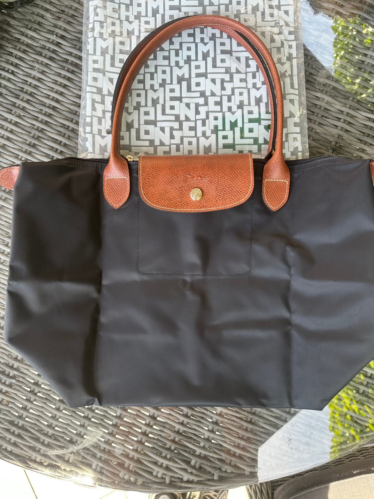 Longchamp Tote Bag L - Zwart, Sieraden, Tassen en Uiterlijk, Tassen | Damestassen, Ophalen of Verzenden, Zo goed als nieuw, Zwart