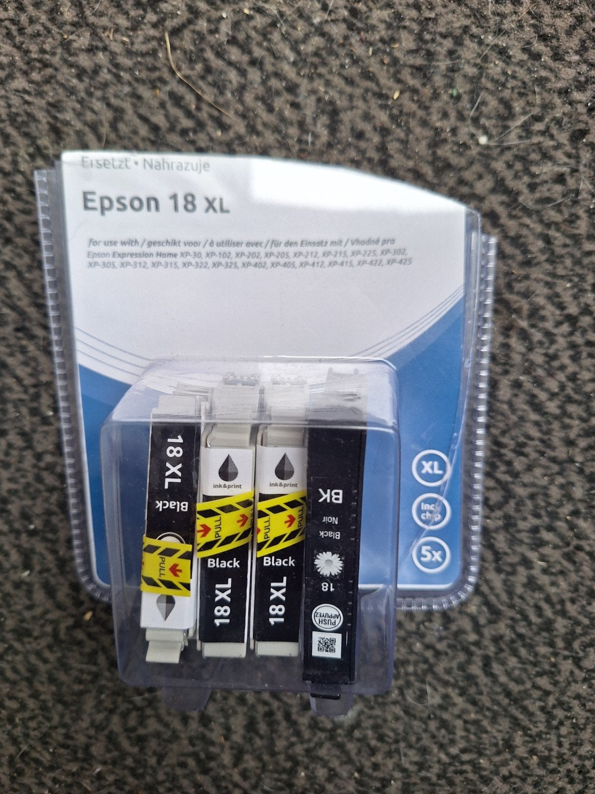 Epson 18 XL Inktpatronen - Zwart, Ophalen of Verzenden, Nieuw