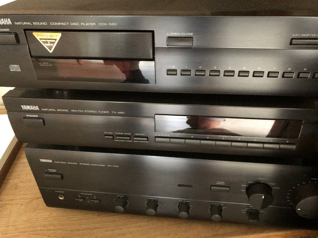 Stereoset Yamaha met Technics sl220 en B&W DM23, Gebruikt, Cd-speler, Losse componenten, Ophalen