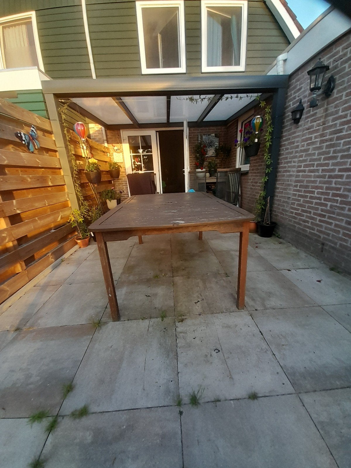 Hardhouten Tuintafel, Ophalen, Gebruikt, Rechthoekig, Hout