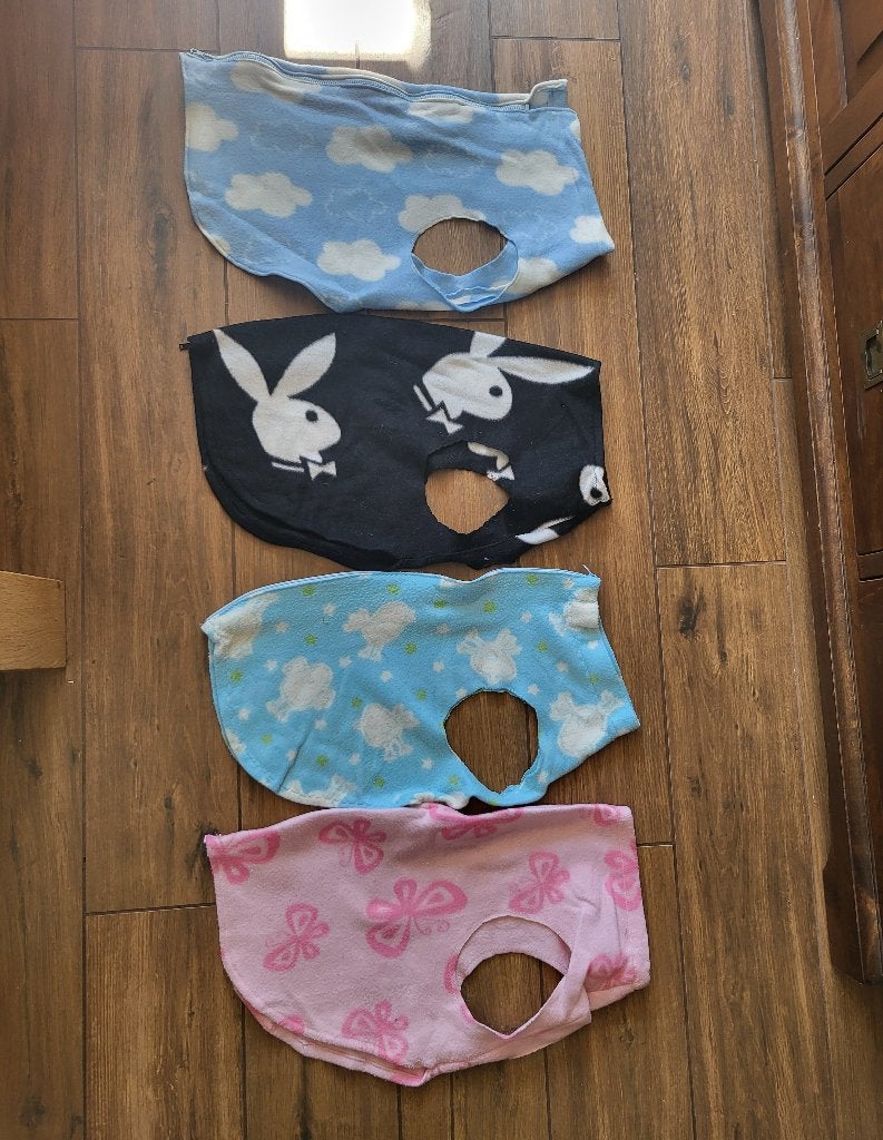 4 Stuks fleece mini veulendekentjes, Meerkleurig, Shetlander/Mini, Overige typen, Zo goed als nieuw