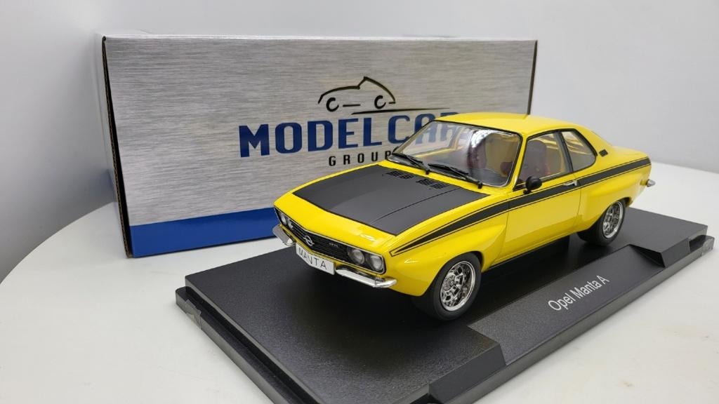 Opel Manta A Irmscher, geel/zwart, 1974, Ophalen of Verzenden, Nieuw, Auto, Overige merken