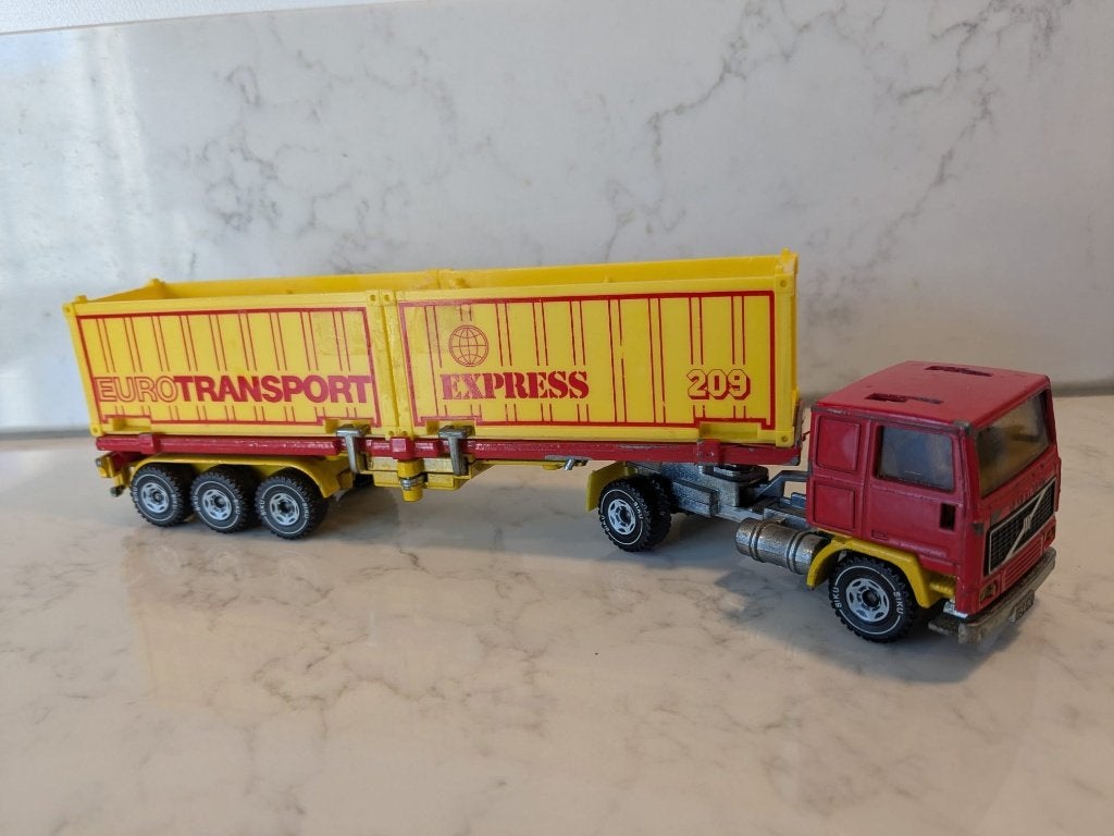 Vintage Siku 3112 – Volvo F12 "Eurotransport" (schaal 1:55), Ophalen of Verzenden