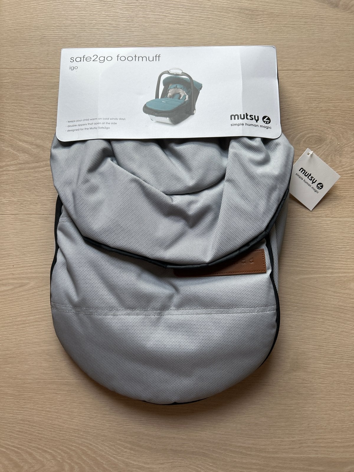 Mutsy Safe2Go Voetenzak Igo Off-white - Nieuw, Ophalen of Verzenden, Nieuw