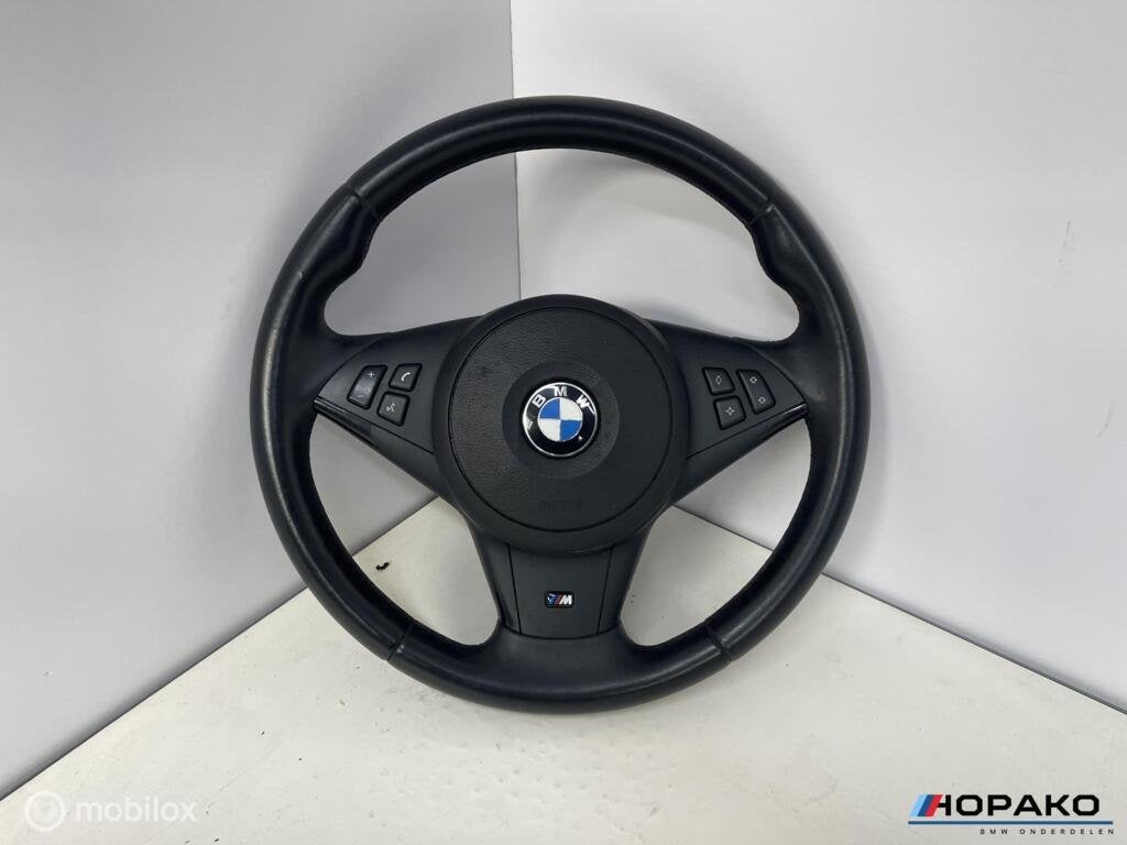 Stuurwiel leder BMW 5 serie E60 E61 - startstop s, Gebruikt, Einsteinlaan 5, rijswijk, Bmw, Ophalen of Verzenden