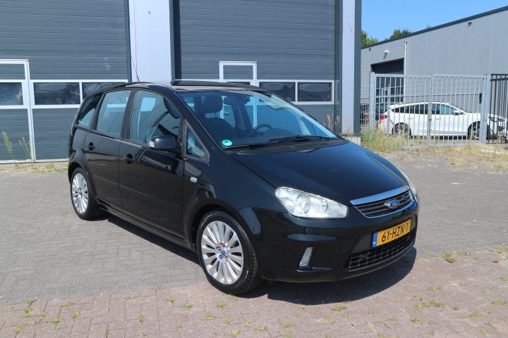 Ford C-MAX 1.8-16V Titanium Flexifuel (bj 2009), Voorwielaandrijving, Gebruikt, Zwart, 4 cilinders