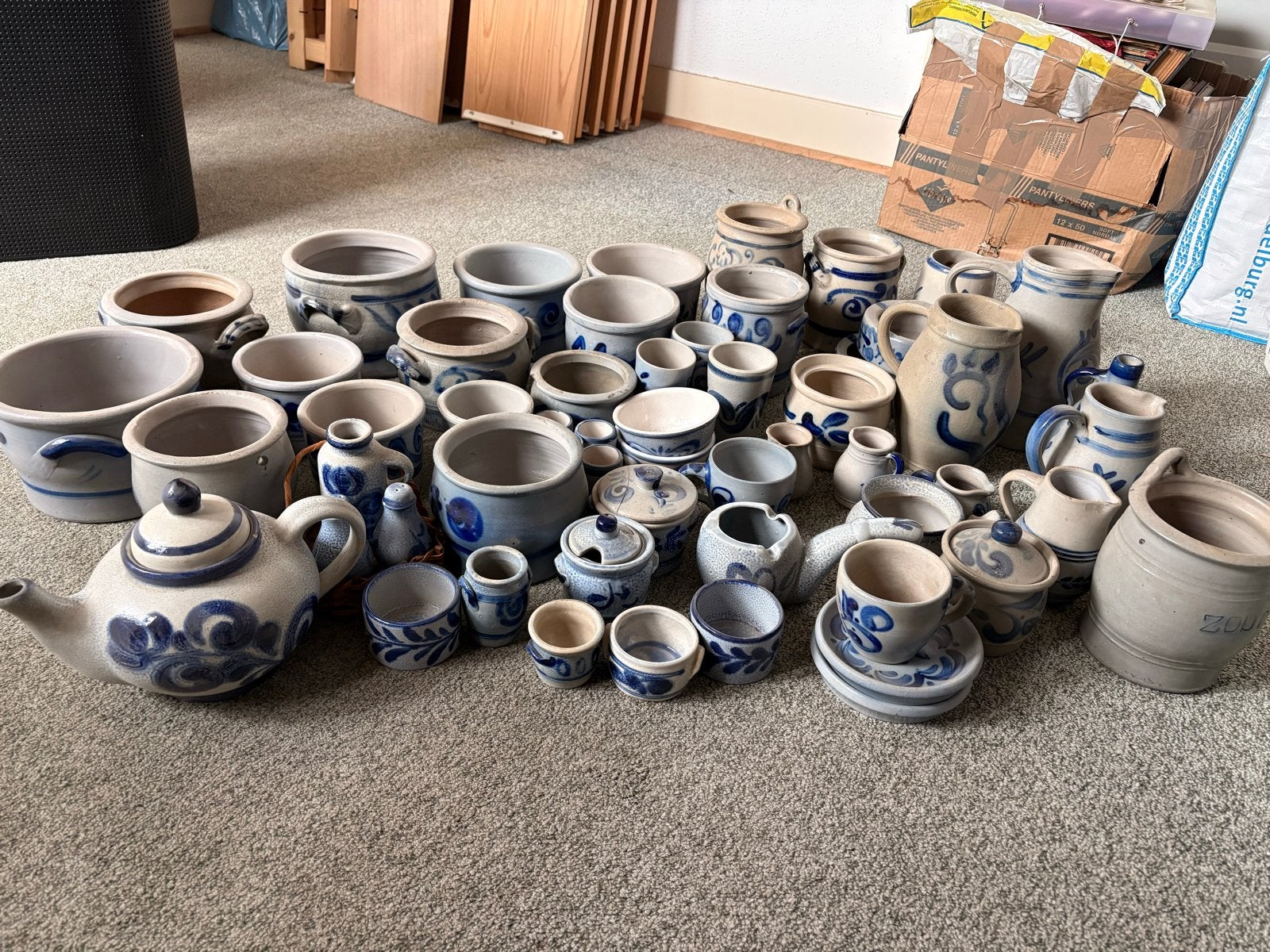 Uitgebreide collectie Keuls aardewerk - diverse soorten en m, Antiek en Kunst, Ophalen of Verzenden
