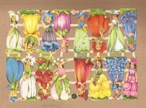Bloemenkinderen mini poezieplaatjes 7425, Ophalen of Verzenden