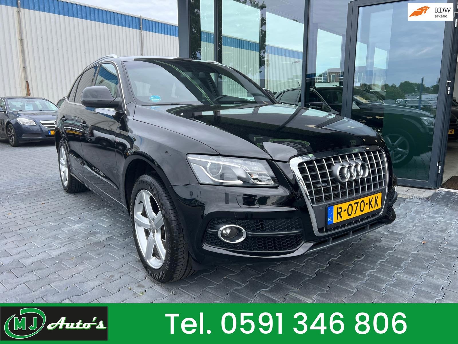 Audi Q5 2.0 TFSI QUATTRO S-LINE B&O EDITION AUTOMAAT, Auto's, Automaat, 4 cilinders, Leder en Stof, Zwart