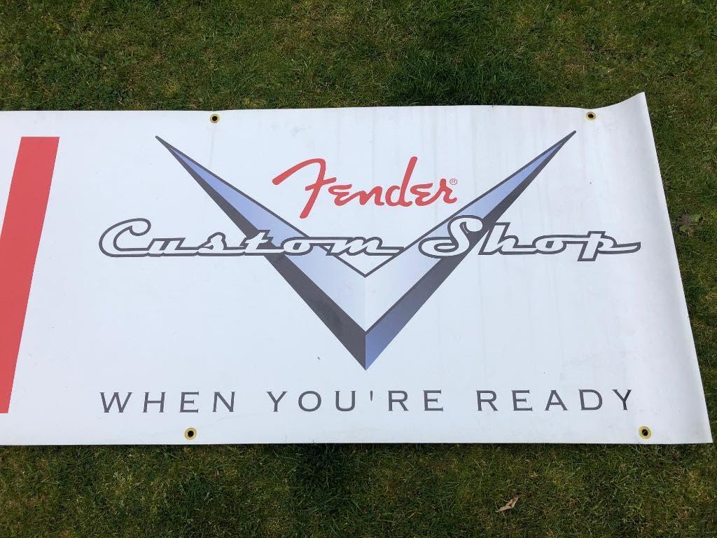 Fender Custom Shop Exposition Banner, Ophalen of Verzenden, Gebruikt, Instrument of Toebehoren