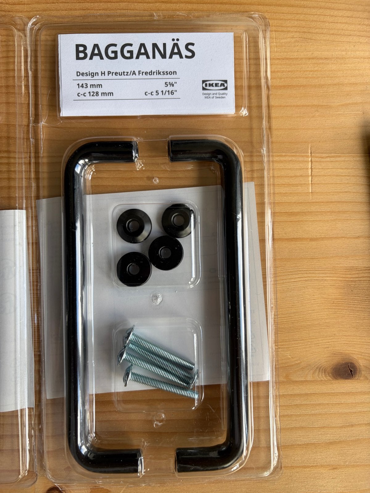 IKEA BAGGANÄS Handgrepen - Zwart (Nieuw), Ophalen of Verzenden, Nieuw