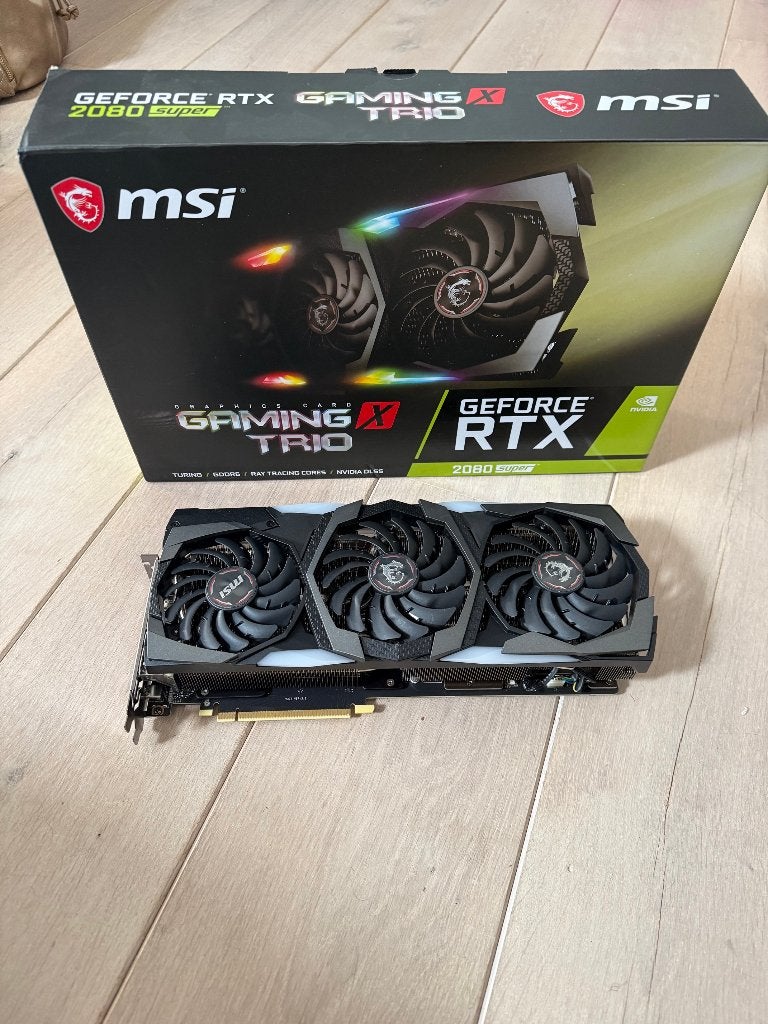 MSI Gaming X Trio Geforce RTX 2080 SUPER, Computers en Software, Videokaarten, PCI-Express 3, GDDR6, Ophalen of Verzenden, Zo goed als nieuw