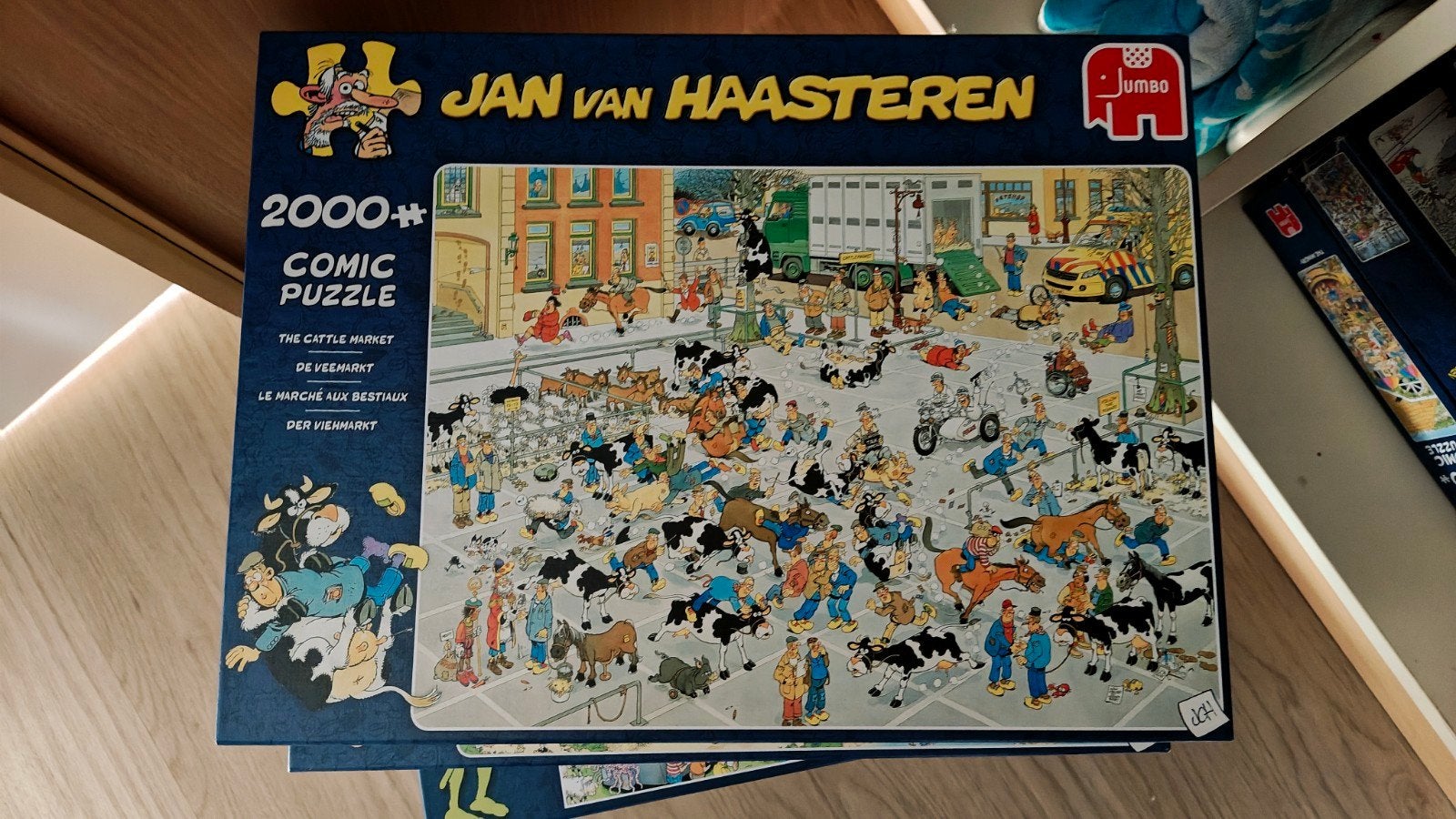 Jan van Haasteren De Veemarkt 2000 stukjes, Hobby en Vrije tijd, Ophalen, Meer dan 1500 stukjes, Zo goed als nieuw, Legpuzzel