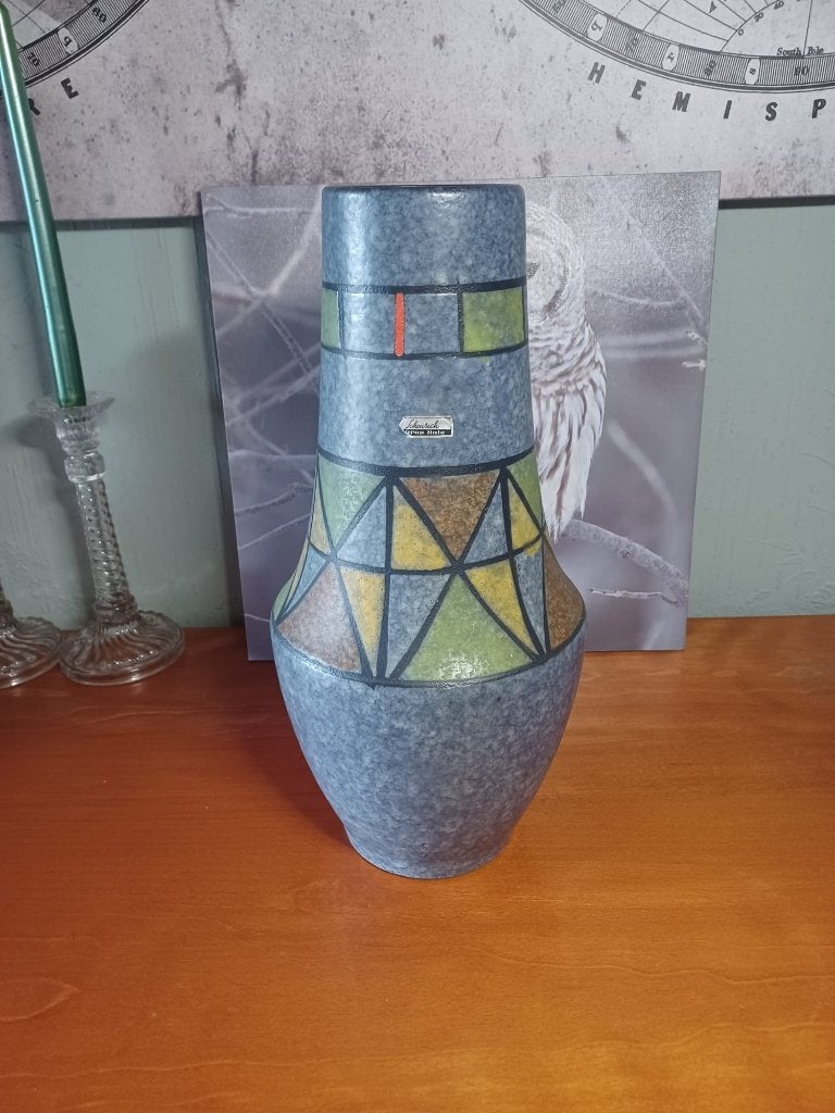 XXL Vintage Scheurich Europ Linie Vloervaas 40 cm, Verzenden