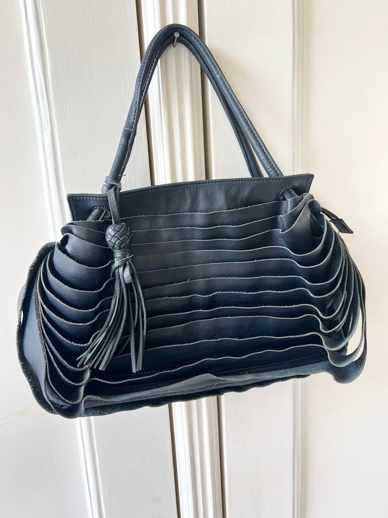 Cromia Italy leren designer handtas | uniek layered design, Sieraden, Tassen en Uiterlijk, Tassen | Damestassen, Ophalen of Verzenden