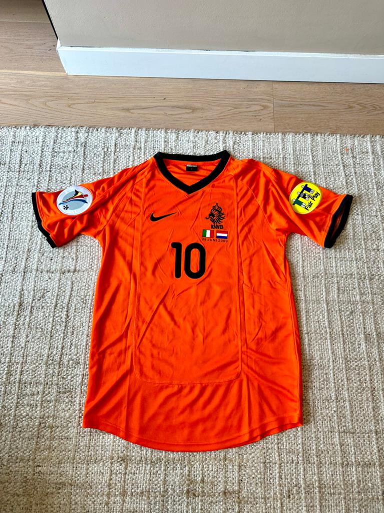 NEDERLANDS ELFTAL SHIRT BERGKAMP #10 2000 - MAAT L, Ophalen of Verzenden, Shirt