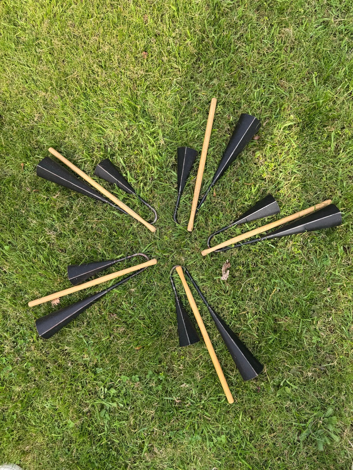 Set van 5 Agogo bellen met stokken - Percussie instrument, Ophalen of Verzenden, Gebruikt, Melodische percussie