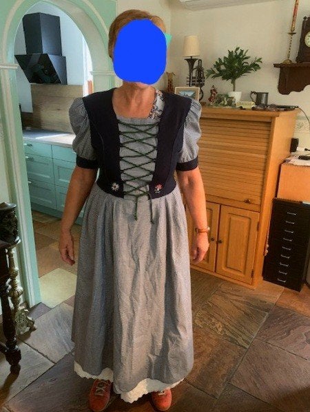 Dirndl jurk Vera Condotti maat 42, Vera Condotti, Zwart, Maat 42/44 (L), Ophalen of Verzenden