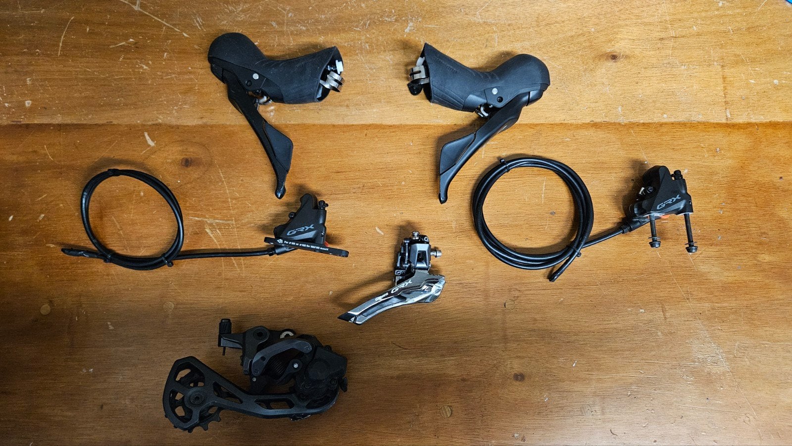 Shimano GRX 610, 2x12 shifters, remmen en derailleurs, Fietsen en Brommers, Fietsonderdelen, Ophalen of Verzenden, Zo goed als nieuw