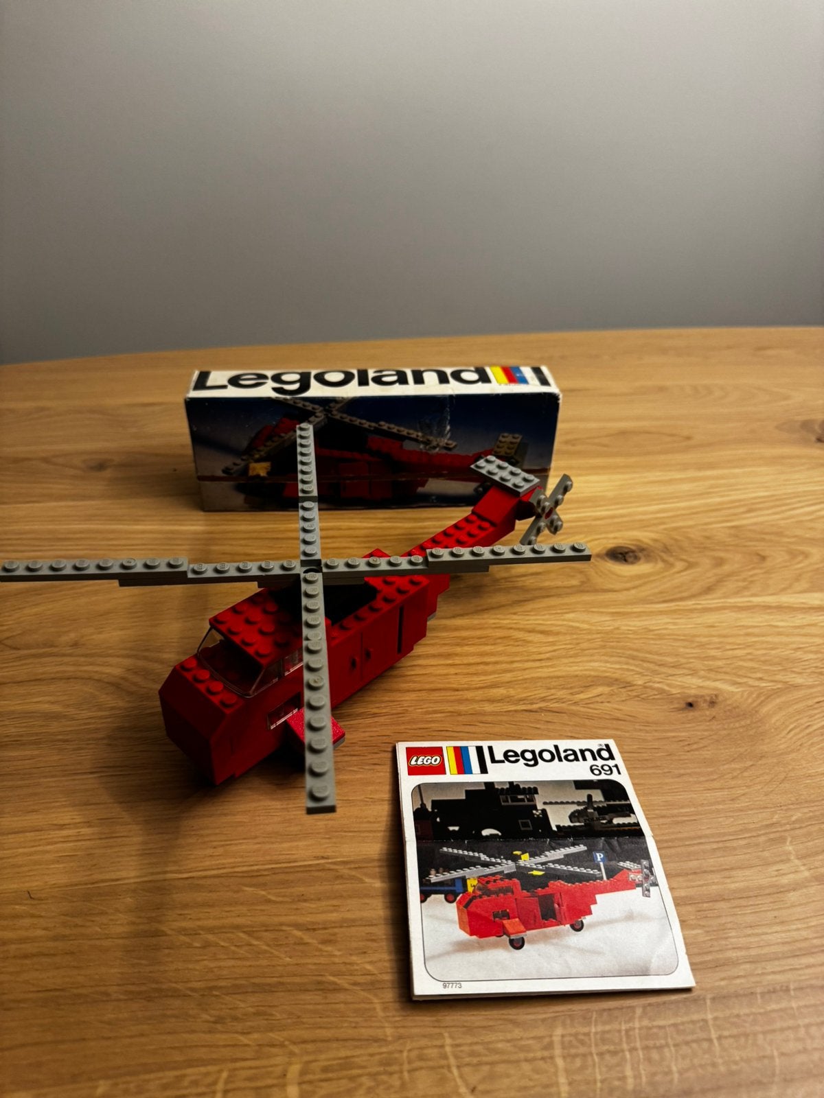 LEGO set 691 Rescue Helicopter (inclusief doos), Lego, Ophalen of Verzenden, Zo goed als nieuw, LEGOLAND