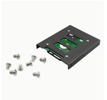 Bracket SSD/HDD van 2,5" naar 3,5" Koolstofmetaal Zwart, Computers en Software, Harde schijven, Intern, EAF Netherlands, Nieuw