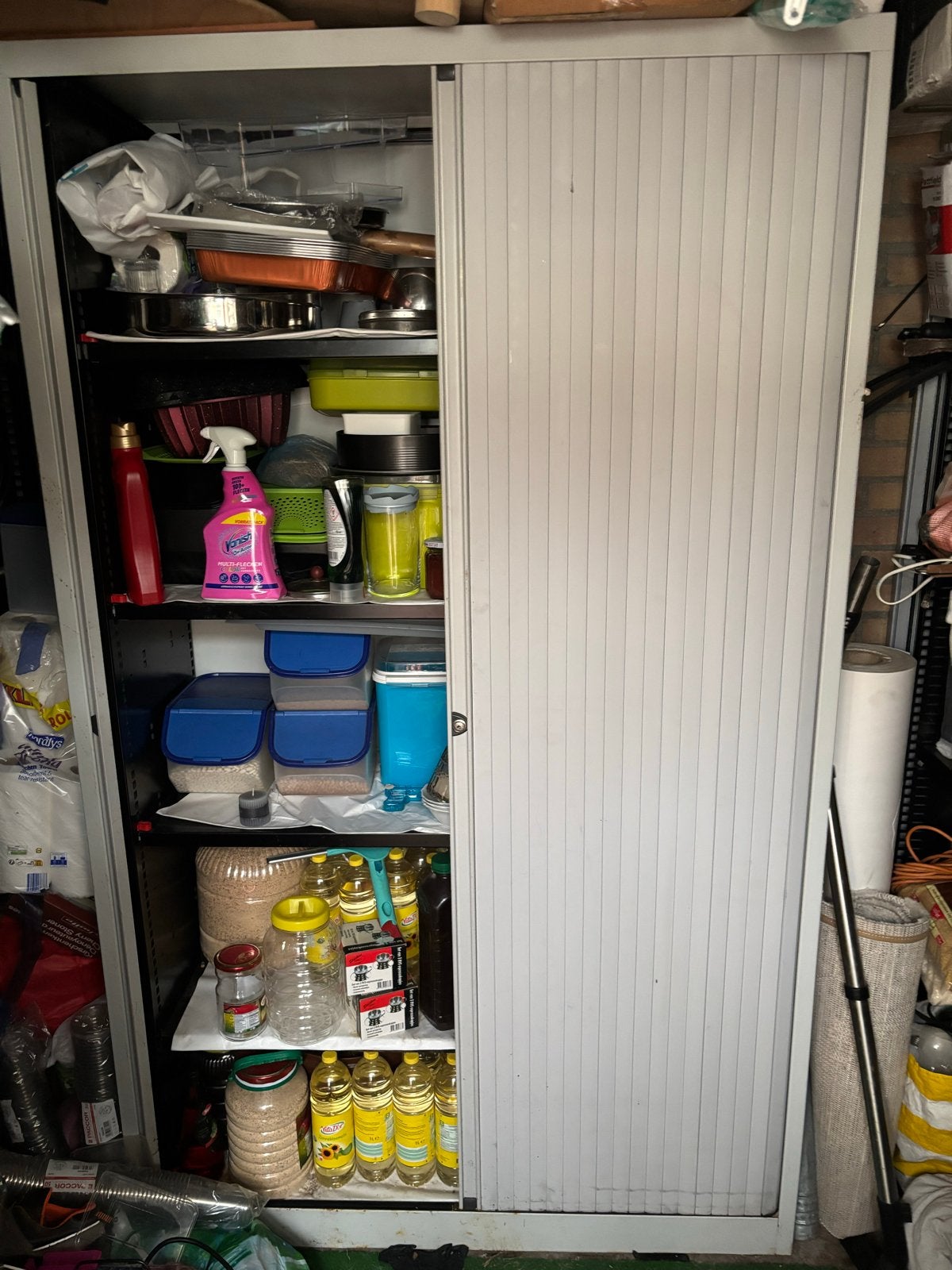 Archiefkast met roldeur - Ideaal voor opslag, Huis en Inrichting, Ophalen, Gebruikt, 100 tot 150 cm, Metaal